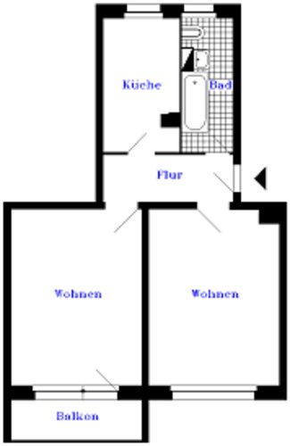 Grundriss der Wohnung