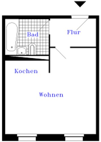 Grundriss der Wohnung