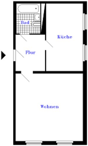 Grundriss der Wohnung