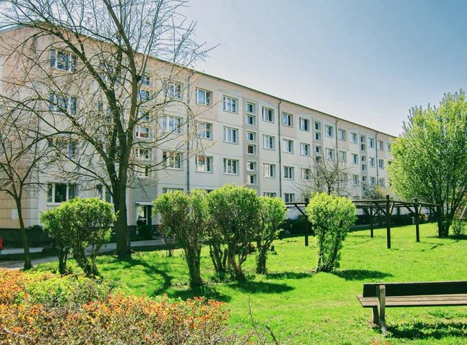 Zum Mietangebot verlinktes Bild: 1-Raum-Wohnung im Erdgeschoss.