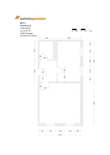 Grundriss der Wohnung