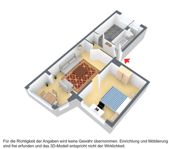 Grundriss der Wohnung