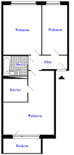 Grundriss der Wohnung