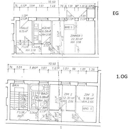 Grundriss der Wohnung