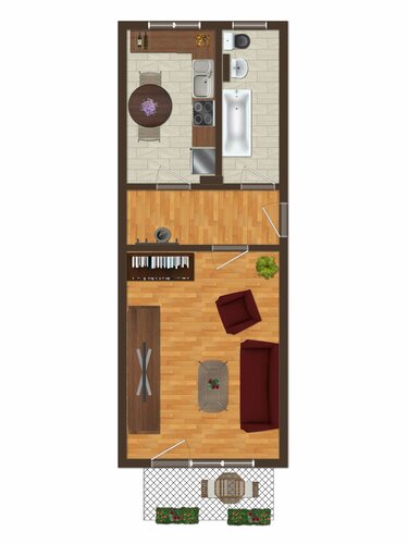 Grundriss der Wohnung