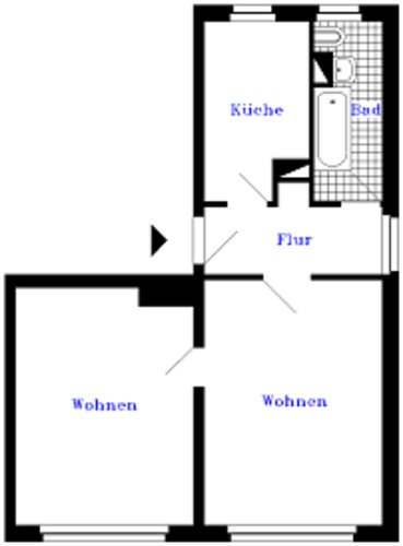 Grundriss der Wohnung